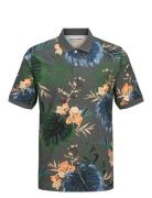 Jjhawaii Aop Polo Ss Jack & J S Patterned