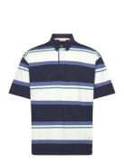 Striped Polo Shirt Short Sleeves Héritage Armor Lux Patterned