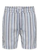 Onstrev Life Reg Struc Stripe Shorts ONLY & SONS Blue