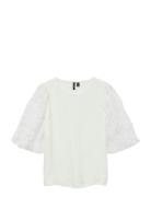 Vmnina 2/4 Top Jrs Vero Moda Cream