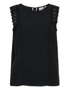Vipernillu O-Neck Top Vila Black