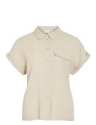 Vilania S/S Shirt Vila Cream