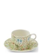 William & Morris Teacup & Saucer – Blackthorn 0.28L Morris & Co Patter...