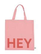 Dl Tote Bag Design Letters Pink