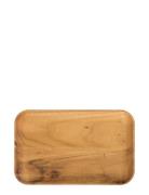 Raw Teak - Rektangulær Frokosttallerken 1 Stk 23,7X14.9X1,8 Cm Aida Br...