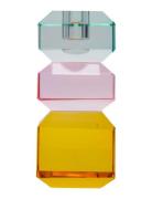 Crystal Candle Holder C'est Bon Yellow