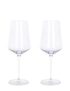 Ultima Mouthblown Crystal Glass White 460 Ml. 2 Pcs. Giftbox Aida