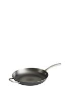 Cast Iron Nitriding Frying Pan With Helping Handle Satake Black