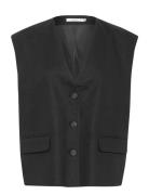 Gzizza Linen Waistcoat Gestuz Black