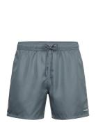 Teal Shorties Pockies Grey