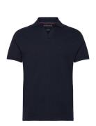 Cotton Linen Terry Reg Polo Tommy Hilfiger Navy