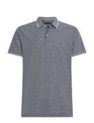 Cotton Linen Pique Reg Polo Tommy Hilfiger Navy