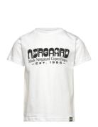 Printed Tee Thorlino Tee Mads Nørgaard White
