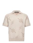 Monogram Polo Knit Daily Paper Beige