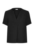 V-Neck Blouse Bubbleroom Black