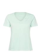Reg Sunfaded Ss V-Neck T-Shirt GANT Green