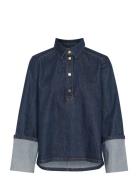 Abinamw 139 Boxy Ls Blouse My Essential Wardrobe Blue