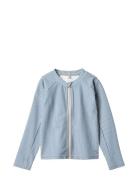 Swim T-Shirt L/S Zip Ada Wheat Blue