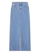A-Line Maxi Denim Skirt Calvin Klein Jeans Blue
