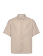 Cotton Linen Ss Shirt GANT Beige