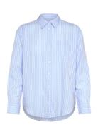 Rel Tonal Striped Seersucker Shirt GANT Blue