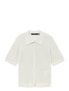 Vmluxlight Pointelle 2/4 Pol Ck Pull. Vero Moda White