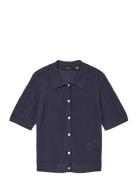 Vmluxlight Pointelle 2/4 Pol Ck Pull. Vero Moda Navy