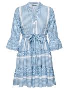 Onlathena Life 3/4 Short Dress Wvn Noos ONLY Blue