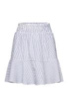 Striped Seersucker Smocked Skirt GANT Blue