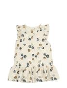 Dress L/S Modal Frill Petit Piao Beige