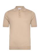 Man Fine Knit Pique Davida Cashmere Beige