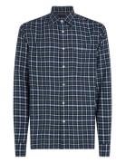 Brushed Linen Gingham Rf Shirt Tommy Hilfiger Navy