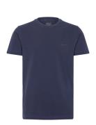 Slim Sunfaded Ss Pique T-Shirt GANT Navy