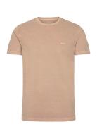 Slim Sunfaded Ss Pique T-Shirt GANT Beige