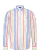 Happy Linen Stripe Shirt-Classic Fit Morris Yellow