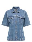 Onlthalia Ss Fitted Dnm Shirt Cro ONLY Blue