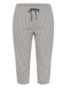 Kcnana Striped Capri Pants Kaffe Curve Navy