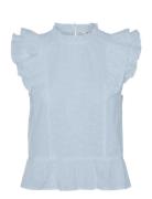 Vmkammy Sl High Neck Top Vma Vero Moda Blue