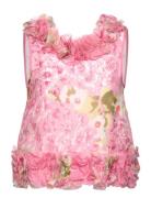 Organza Frilly Top By Ti Mo Pink