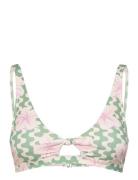 Hibiscus Daze Elong Tri Bra Roxy Patterned