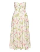 Lola Corset Midi Dress Bardot White