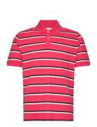 Striped Ss Polo GANT Red