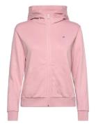 Reg Shield Logo Zip Hoodie GANT Pink