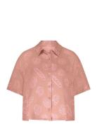 Jacket Ss Vis Satin Hunkemöller Pink