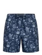 Botanical Garden Print Swimshort Lyle & Scott Blue