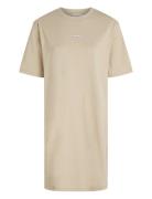 Placed Inst Tee Dress Calvin Klein Jeans Beige