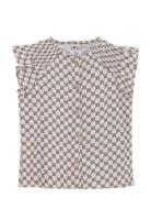 Shirt Lace Allover Print Daily 7 Grey