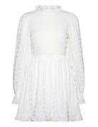 Frill Structured Dress Bubbleroom White