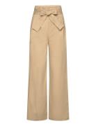 Paperbag Trousers With Belt Mango Beige