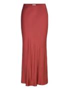 Nilea Satin Midi Skirt Twist & Tango Red